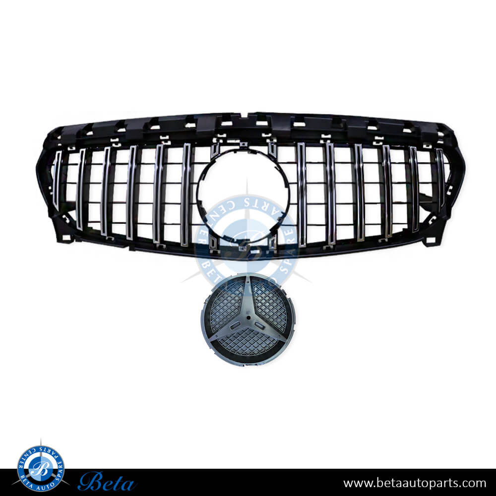 Grille GT look for Mercedes CLA-Class C117 2017-2018 models, Part Number 1178802A03 Grille GT look for Mercedes CLA-Class C117 2017-2018 models, Part Number 1178802A03